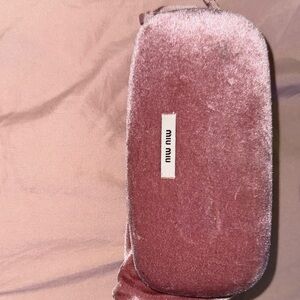 Miu Miu Blush Velvet Eyewear Case